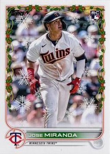 #HW52 Jose Miranda - Minnesota Twins - 2022 Topps Holiday Baseball