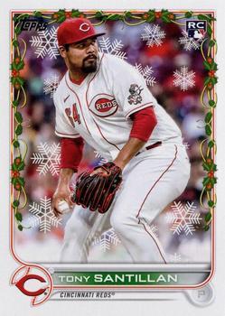 #HW60 Tony Santillan - Cincinnati Reds - 2022 Topps Holiday Baseball