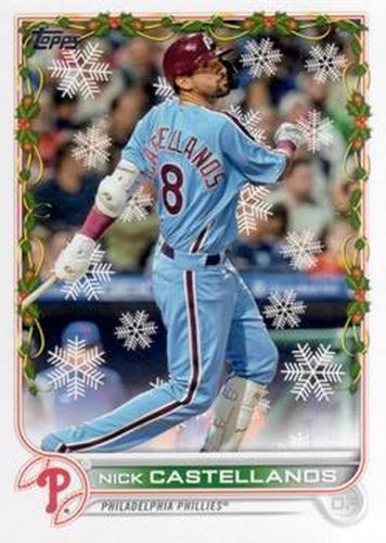 #HW63 Nick Castellanos - Philadelphia Phillies - 2022 Topps Holiday Baseball