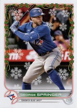 #HW72 George Springer - Toronto Blue Jays - 2022 Topps Holiday Baseball