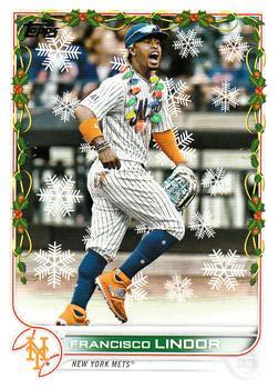 #HW90c Francisco Lindor - New York Mets - 2022 Topps Holiday Baseball