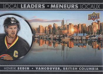 #LL-6 Henrik Sedin - Vancouver Canucks - 2016-17 Upper Deck Tim Hortons - Local Leaders Hockey