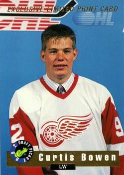 #LP8 Curtis Bowen - Detroit Red Wings - 1992 Classic Draft Picks - Limited Prints Hockey