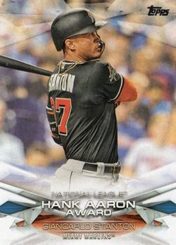 #MLBA-2 Giancarlo Stanton - Miami Marlins - 2018 Topps - MLB Awards Baseball