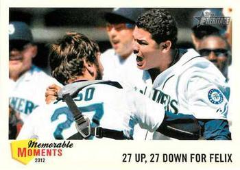 #MM-FH Felix Hernandez - Seattle Mariners - 2013 Topps Heritage - Memorable Moments Baseball