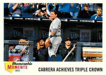 #MM-MC Miguel Cabrera - Detroit Tigers - 2013 Topps Heritage - Memorable Moments Baseball