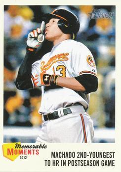 #MM-MM Manny Machado - Baltimore Orioles - 2013 Topps Heritage - Memorable Moments Baseball