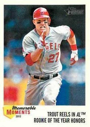 #MM-MT Mike Trout - Los Angeles Angels - 2013 Topps Heritage - Memorable Moments Baseball