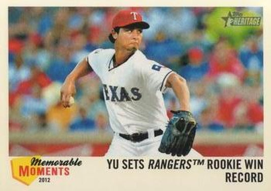 #MM-YU Yu Darvish - Texas Rangers - 2013 Topps Heritage - Memorable Moments Baseball