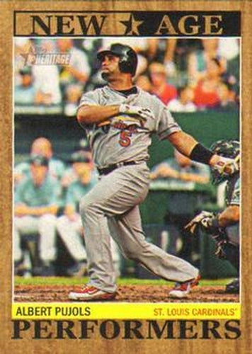 #NAP-15 Albert Pujols - St. Louis Cardinals - 2011 Topps Heritage - New Age Performers Baseball