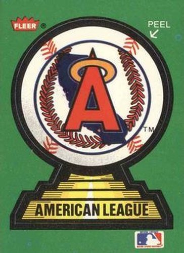 #4 California Angels - California Angels - 1988 Fleer - Team Stickers Baseball