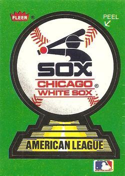 #6 Chicago White Sox - Chicago White Sox - 1988 Fleer - Team Stickers Baseball
