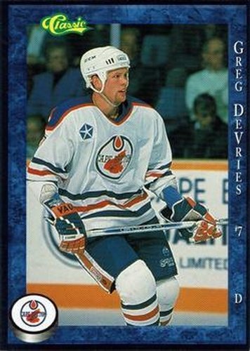 #NNO Greg de Vries - Cape Breton Oilers - 1994-95 Classic Cape Breton Oilers AHL Hockey