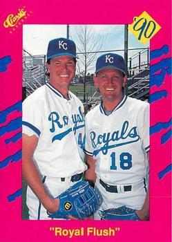 #NNO "Royal Flush" Mark Davis / Bret Saberhagen - Kansas City Royals - 1990 Classic Update Baseball