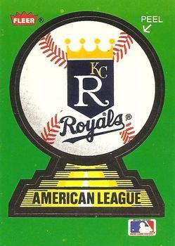 #11 Kansas City Royals - Kansas City Royals - 1988 Fleer - Team Stickers Baseball