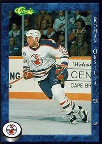 #NNO Roman Oksiuta - Cape Breton Oilers - 1994-95 Classic Cape Breton Oilers AHL Hockey