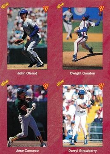 #NNO John Olerud / Dwight Gooden / Jose Canseco / Darryl Strawberry - Toronto Blue Jays / New York Mets / Oakland Athletics / Los Angeles Dodgers - 1991 Classic II Baseball