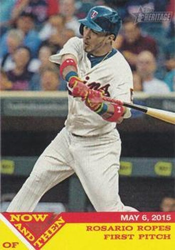 #NT-11 Eddie Rosario - Minnesota Twins - 2015 Topps Heritage - Now and Then Baseball