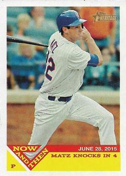 #NT-2 Steven Matz - New York Mets - 2015 Topps Heritage - Now and Then Baseball