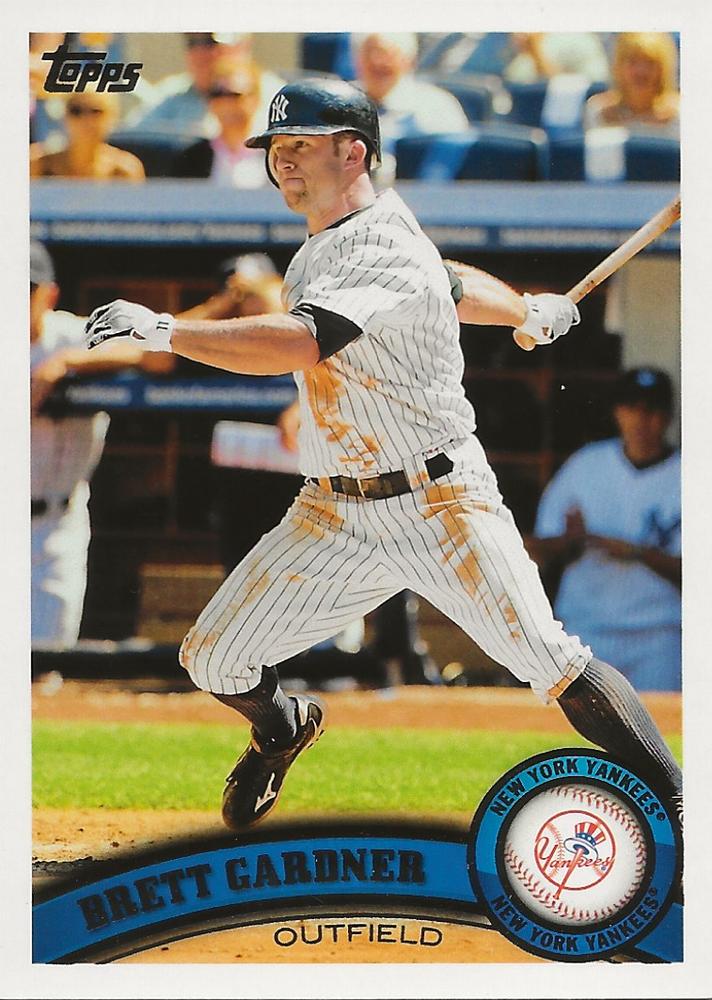 #NYY13 Brett Gardner - New York Yankees - 2011 Topps New York Yankees Baseball