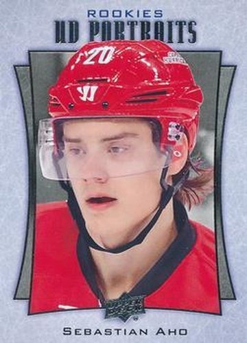 #P-101 Sebastian Aho - Carolina Hurricanes - 2016-17 Upper Deck - UD Portraits Hockey