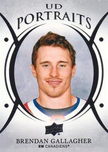 #P-11 Brendan Gallagher - Montreal Canadiens - 2018-19 Upper Deck - UD Portraits Hockey