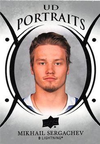 #P-19 Mikhail Sergachev - Tampa Bay Lightning - 2018-19 Upper Deck - UD Portraits Hockey
