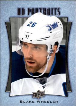 #P-44 Blake Wheeler - Winnipeg Jets - 2016-17 Upper Deck - UD Portraits Hockey