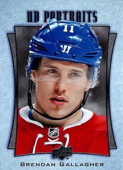 #P-45 Brendan Gallagher - Montreal Canadiens - 2016-17 Upper Deck - UD Portraits Hockey