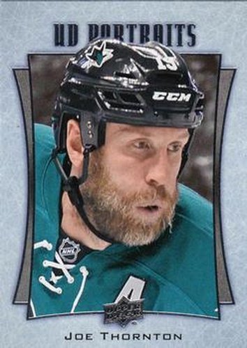 #P-4 Joe Thornton - San Jose Sharks - 2016-17 Upper Deck - UD Portraits Hockey