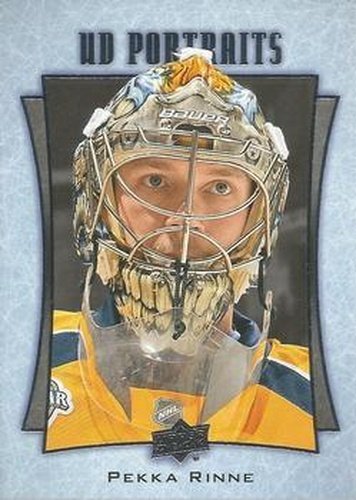 #P-5 Pekka Rinne - Nashville Predators - 2016-17 Upper Deck - UD Portraits Hockey