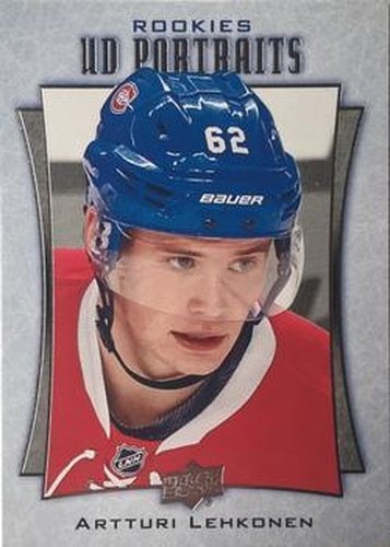 #P-65 Artturi Lehkonen - Montreal Canadiens - 2016-17 Upper Deck - UD Portraits Hockey