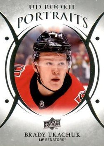 #P-77 Brady Tkachuk - Ottawa Senators - 2018-19 Upper Deck - UD Portraits Hockey