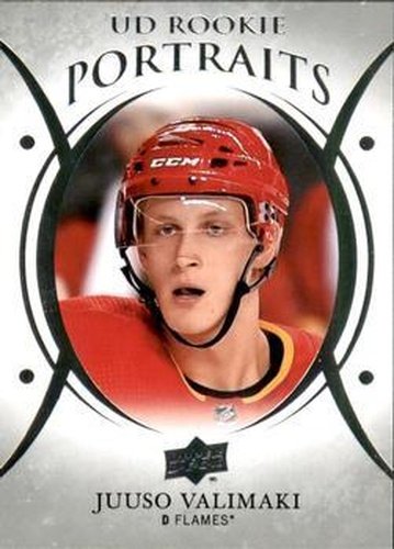 #P-80 Juuso Valimaki - Calgary Flames - 2018-19 Upper Deck - UD Portraits Hockey