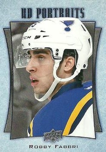 #P-8 Robby Fabbri - St. Louis Blues - 2016-17 Upper Deck - UD Portraits Hockey