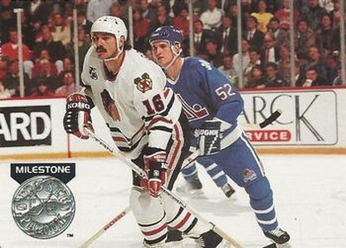 #PC15 Michel Goulet - Chicago Blackhawks - 1991-92 Pro Set Platinum - Collectibles Hockey
