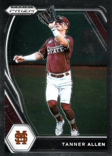 #PDP118 Tanner Allen - Mississippi State Bulldogs - 2021 Panini Prizm Draft Picks - Pink Velocity Prizm Baseball