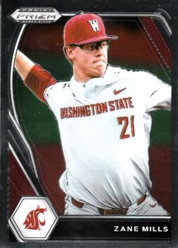 #PDP120 Zane Mills - Washington State Cougars - 2021 Panini Prizm Draft Picks Baseball