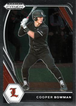#PDP122 Cooper Bowman - Louisville Cardinals - 2021 Panini Prizm Draft Picks - Pink Velocity Prizm Baseball