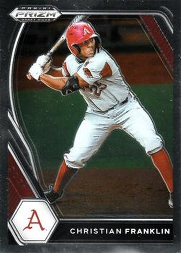 #PDP123 Christian Franklin - Arkansas Razorbacks - 2021 Panini Prizm Draft Picks Baseball