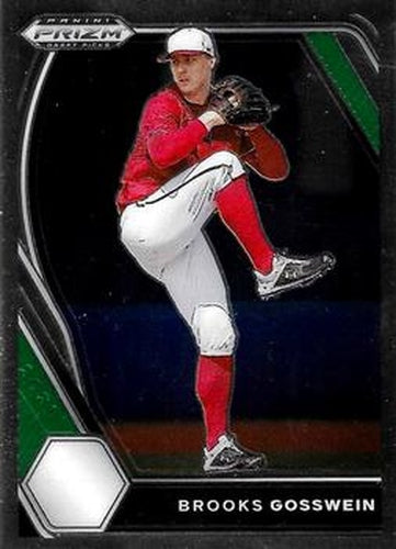 #PDP124 Brooks Gosswein - Bradley Braves - 2021 Panini Prizm Draft Picks - Pink Velocity Prizm Baseball
