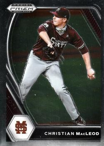 #PDP159 Christian MacLeod - Mississippi State Bulldogs - 2021 Panini Prizm Draft Picks - Pink Velocity Prizm Baseball