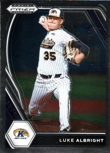 #PDP168 Luke Albright - Kent State Golden Flashes - 2021 Panini Prizm Draft Picks - Pink Velocity Prizm Baseball