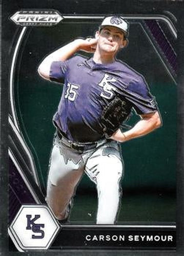 #PDP172 Carson Seymour - Kansas State Wildcats - 2021 Panini Prizm Draft Picks - Pink Velocity Prizm Baseball