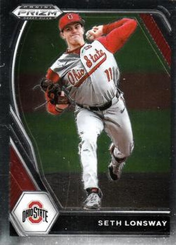 #PDP176 Seth Lonsway - Ohio State Buckeyes - 2021 Panini Prizm Draft Picks - Pink Velocity Prizm Baseball