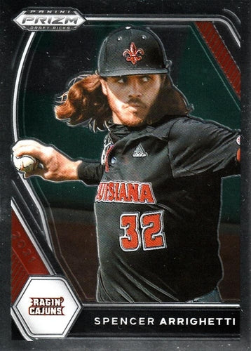 #PDP178 Spencer Arrighetti - Louisiana-Lafayette Ragin' Cajuns - 2021 Panini Prizm Draft Picks Baseball