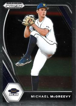 #PDP18 Michael McGreevy - UC Santa Barbara Gauchos - 2021 Panini Prizm Draft Picks - Pink Velocity Prizm Baseball