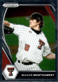 #PDP191 Mason Montgomery - Texas Tech Red Raiders - 2021 Panini Prizm Draft Picks - Pink Velocity Prizm Baseball