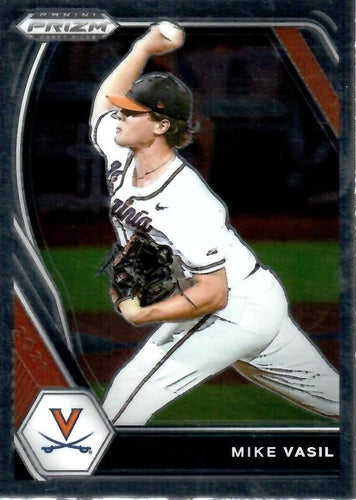 #PDP199 Mike Vasil - Virginia Cavaliers - 2021 Panini Prizm Draft Picks Baseball