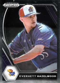 #PDP207 Everhett Hazelwood - Kansas Jayhawks - 2021 Panini Prizm Draft Picks - Pink Velocity Prizm Baseball